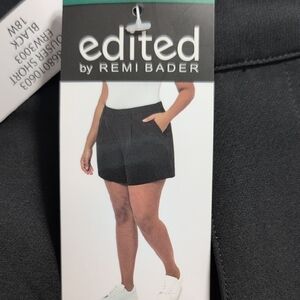 Edited by Remi Bader Women's High Waist Black Shorts